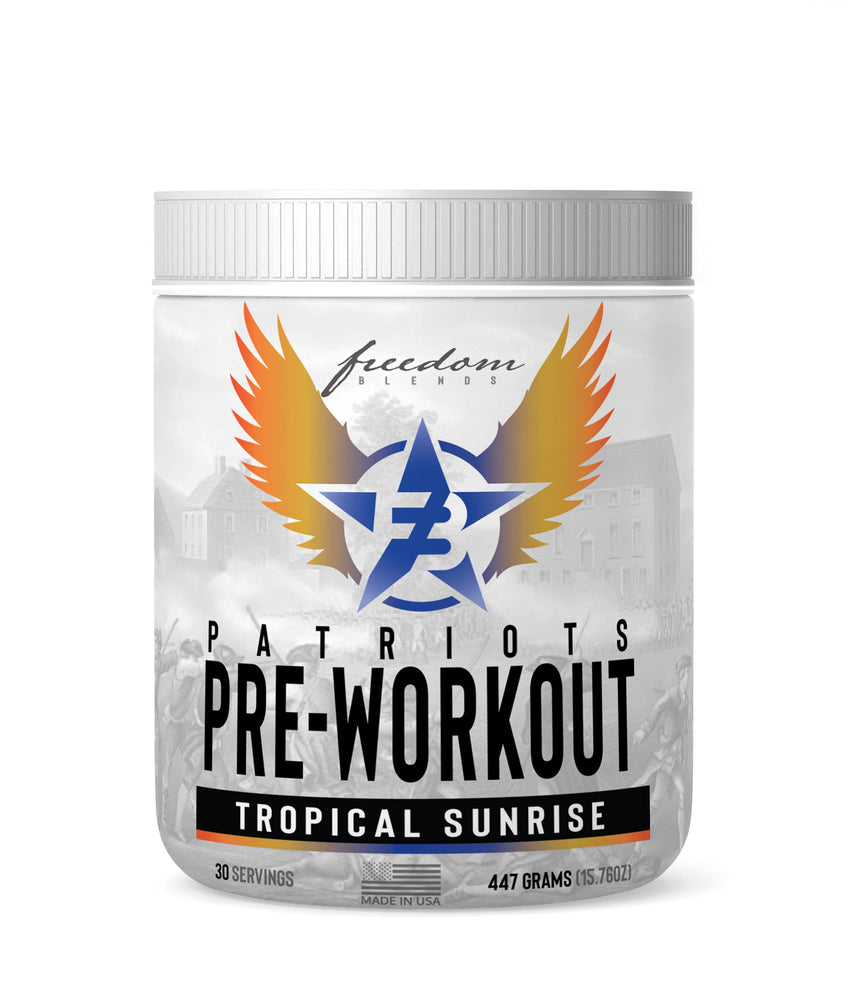 Patriot's Pre-Workout - Tropical Sunrise Flavor-Supplements-freedomblends